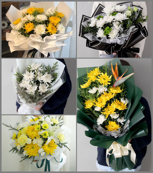 山东泰安新泰市小协镇云明村白事花束代送